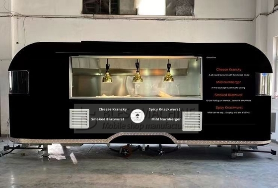 2022 Electric Mobile Wine Cocktail Drink Bar Van personnalisé Trailer en acier inoxydable