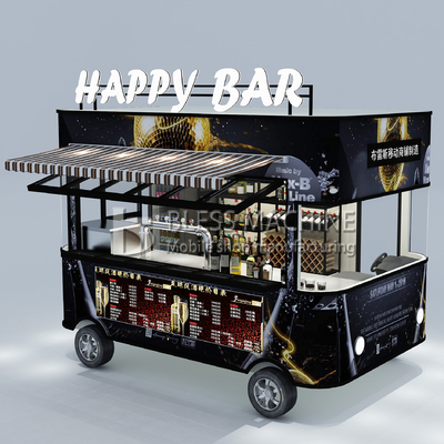 110v/220v électrique mobiles cocktail de vin bar de boisson camionnette chariot de remorque pour fermes 2022