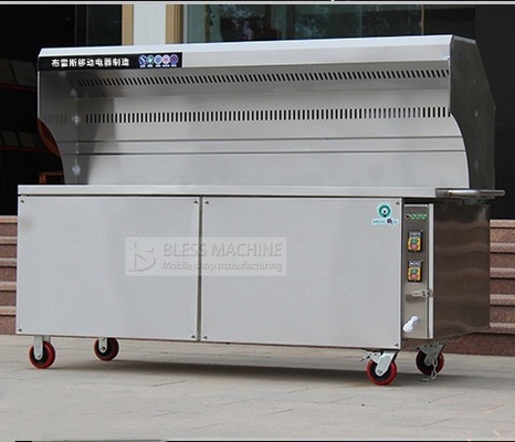Un chariot de barbecue sans fumée à 4 roues avec support technique vidéo et assurance commerciale