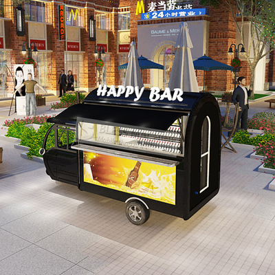 2023 Vente au détail de tricycle électrique mobile pour boissons fraîches Matériau en acier galvanisé