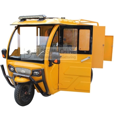 2022 Vélos électriques mobiles pour le lavage de voitures Tricycle Pedicab Trois roues avec assurance commerciale