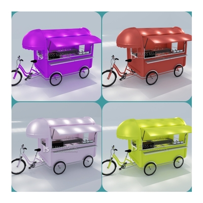 2022 Outlet Multipurpose Mobile Fast Food Snack Boissons Les boissons Pédales Vélo Tricycle