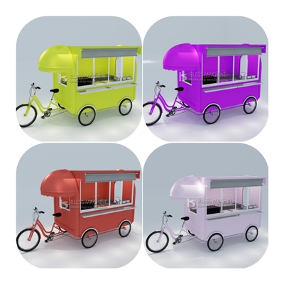 2022 Outlet Multipurpose Mobile Fast Food Snack Boissons Les boissons Pédales Vélo Tricycle