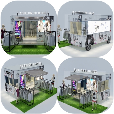 Magasin de vêtements électriques mobiles de 1000 kg Furgonnette pour hommes vêtements pour femmes et enfants