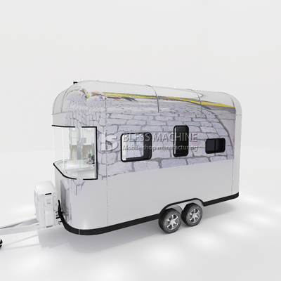 Outlet Mobile glace boisson nourriture collation van remorque boutique avec une capacité de 1000 kg