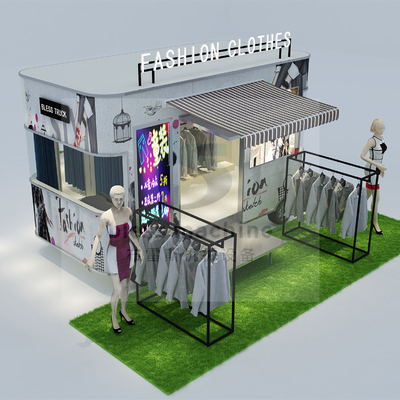 2022 Vêtements électriques mobiles Salons de coiffure Boutique Camion remorque Chariot pour usine d'assaisonnement