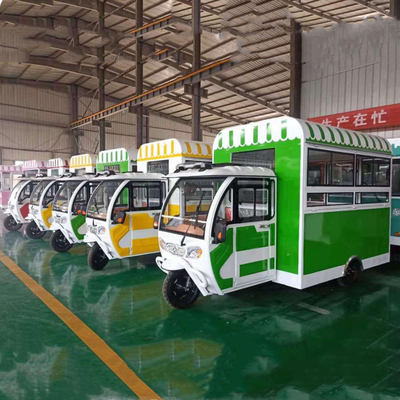 2023 Mobiles polyvalents électriques Fast Food Snack Tricycle Pedicab et alimenté par batterie