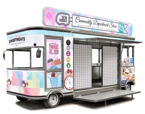 Boutique mobile de poudre de lait en acier galvanisé pour gagner facilement de l'argent dans l'industrie des aliments surgelés