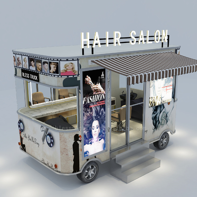 2022 Electric Mobile Barber Shop Salon de coiffure Vans de camions de machines fonctionnant à 40 km/h