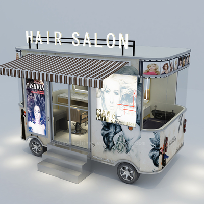 2022 Electric Mobile Barber Shop Salon de coiffure Vans de camions de machines fonctionnant à 40 km/h