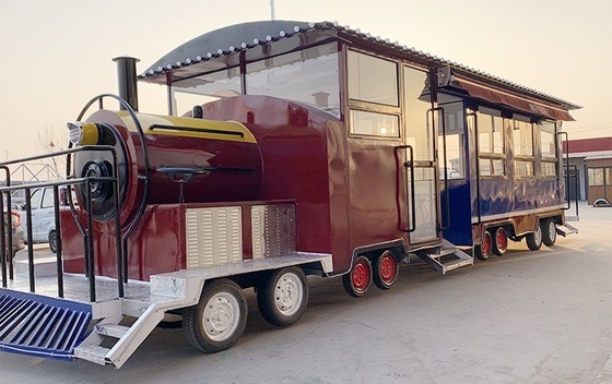 Style Train Scenery Food Truck Trike alimentaire mobile pour l'assurance du commerce et les ventes en plein air