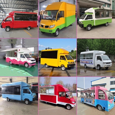 Une fourgonnette électrique mobile polyvalente parfaite pour les détaillants qui ont besoin de fast-food