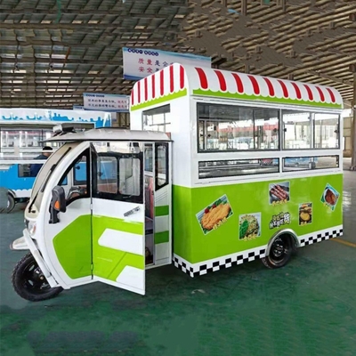 Tricycle électrique mobile polyvalent pour les snacks et les boissons de restauration rapide Outlet 2023