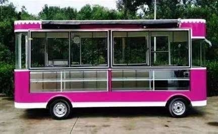 Trailer mobile multifonctionnel pour la cuisson et la vente de nourriture L420cm*W180cm*H230cm