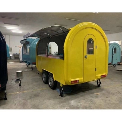 3500W et chariot de hot-dog village domestique personnalisable avec kiosque de vente de nourriture de rue Fryer