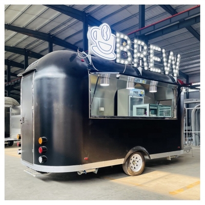 Mini camion à quatre roues pour le petit-déjeuner et les cordes frites dans une cabine mobile