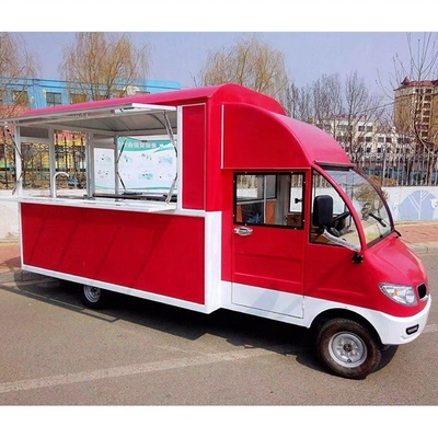 Camion de restauration commercial à haute performance de couleur blanche avec un faible investissement