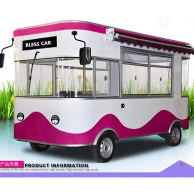 Chariot alimentaire en plein air à 3 ou 4 roues pour les magasins de vêtements et les usines de transformation de viande