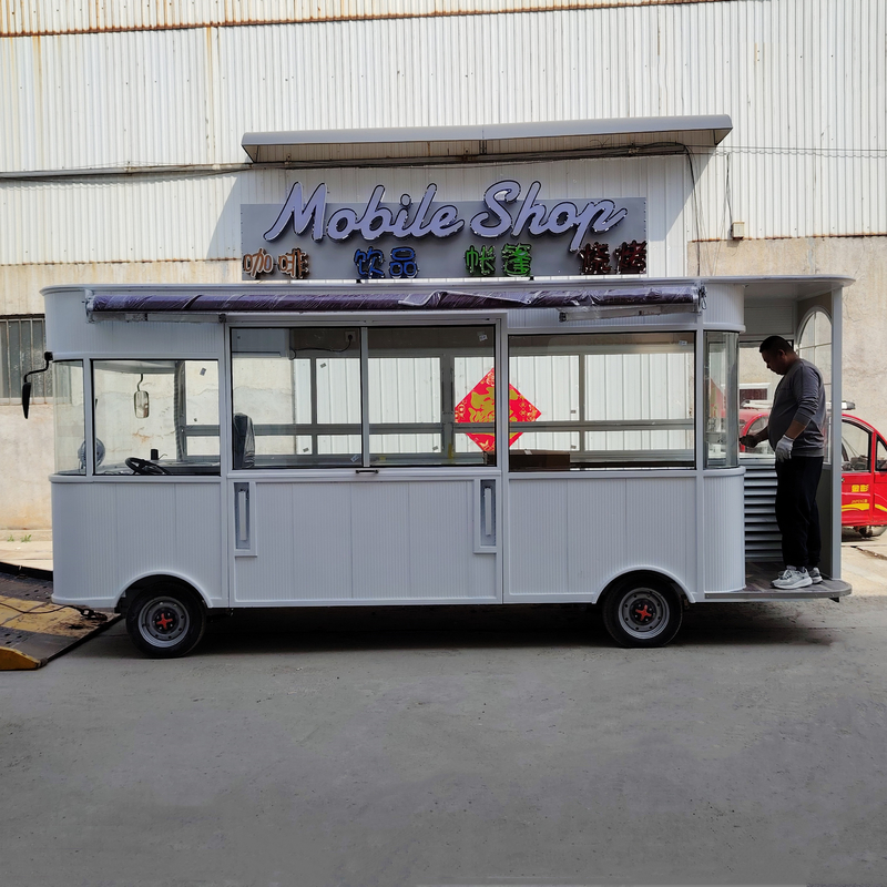 500*180*235cm Mobile électrique à poulet frit avec café et boisson Cola
