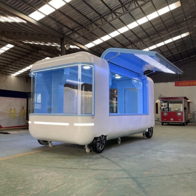Truck alimentaire à faible investissement avec source d'alimentation électrique et support technique vidéo