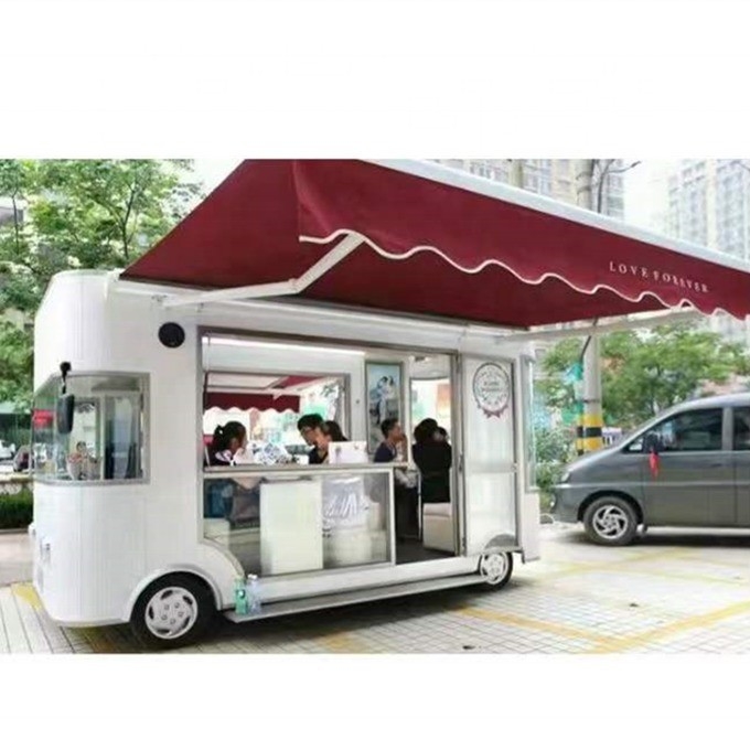 Chariot alimentaire en plein air à 3 ou 4 roues pour les magasins de vêtements et les usines de transformation de viande