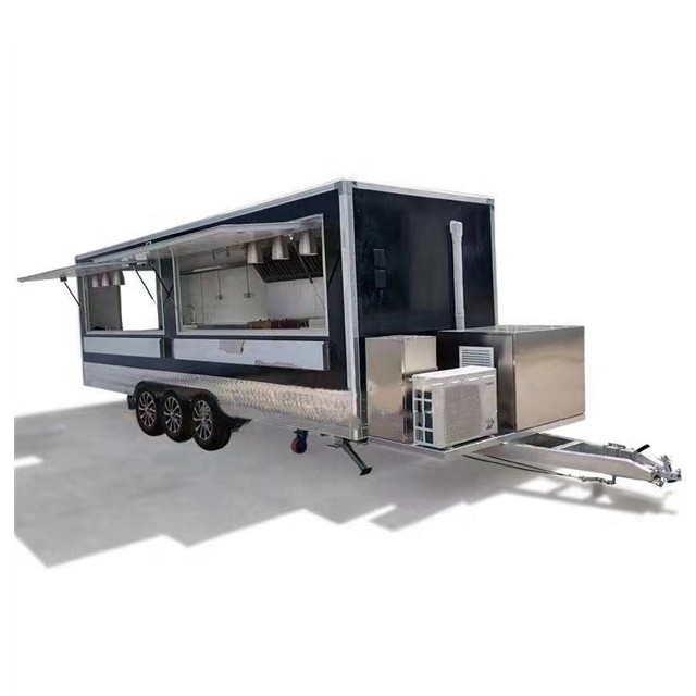 Semi-remorque en acier inoxydable pour remorque alimentaire mobile/camion alimentaire 2022