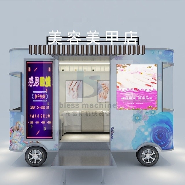 2022 6M Un camion alimentaire mobile de conception unique pour la restauration pour les boissons froides et une autonomie électrique de 55 km