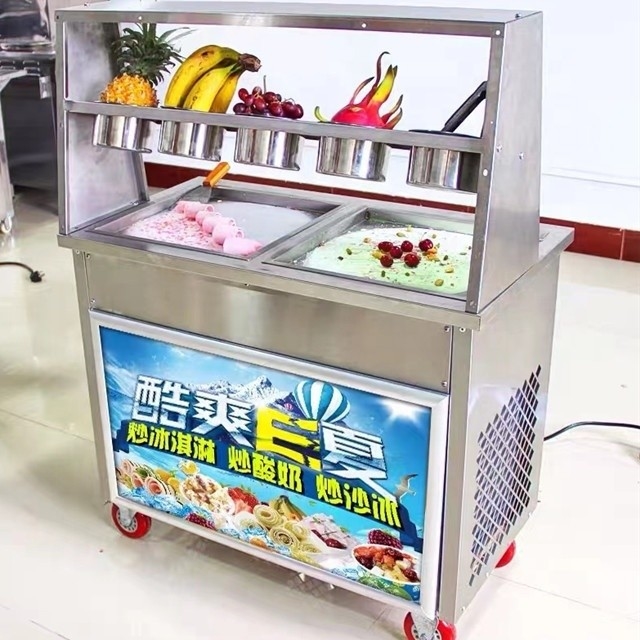 Mini machine à yogourt frit à double compresseur pour les glaces de fruits faits maison à la maison