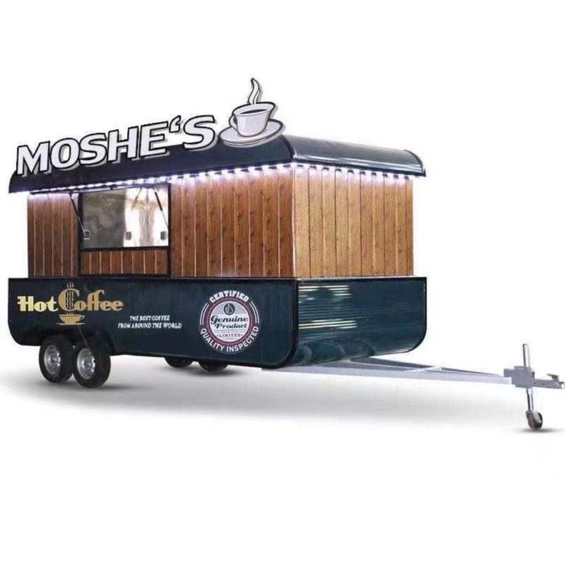 Design Silver Snack Food Trailer pour la vente de kiosques de restauration rapide aux États-Unis