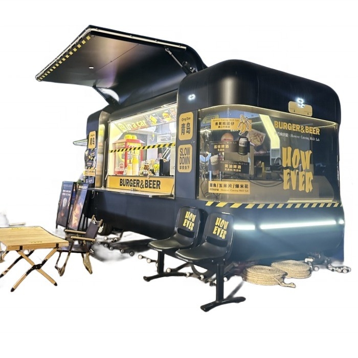 Assistance en ligne après le service Australia Standard Outdoor Mobile Fast Food Cartes Kiosque