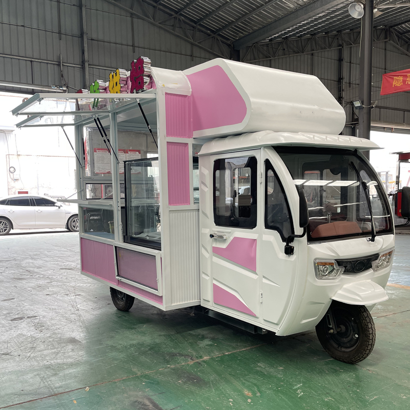 110v/220v Fermes de tension polyvalentes Mobiles électriques Fast Food Snack Tricycle Pedicab