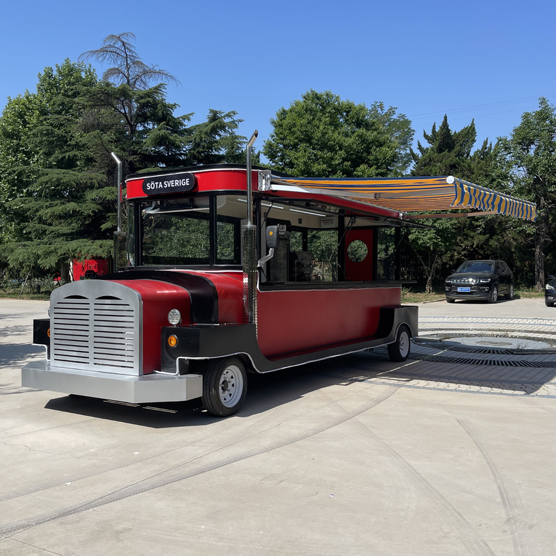 Camion électrique mobile pour les boissons froides jus de fruits bière lait thé café et collations