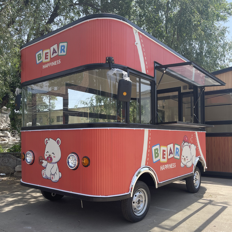 Compétences manuelles Poulet frits mobiles Combo Cola Boissons Alimentation Snack Truck Boutique Cart
