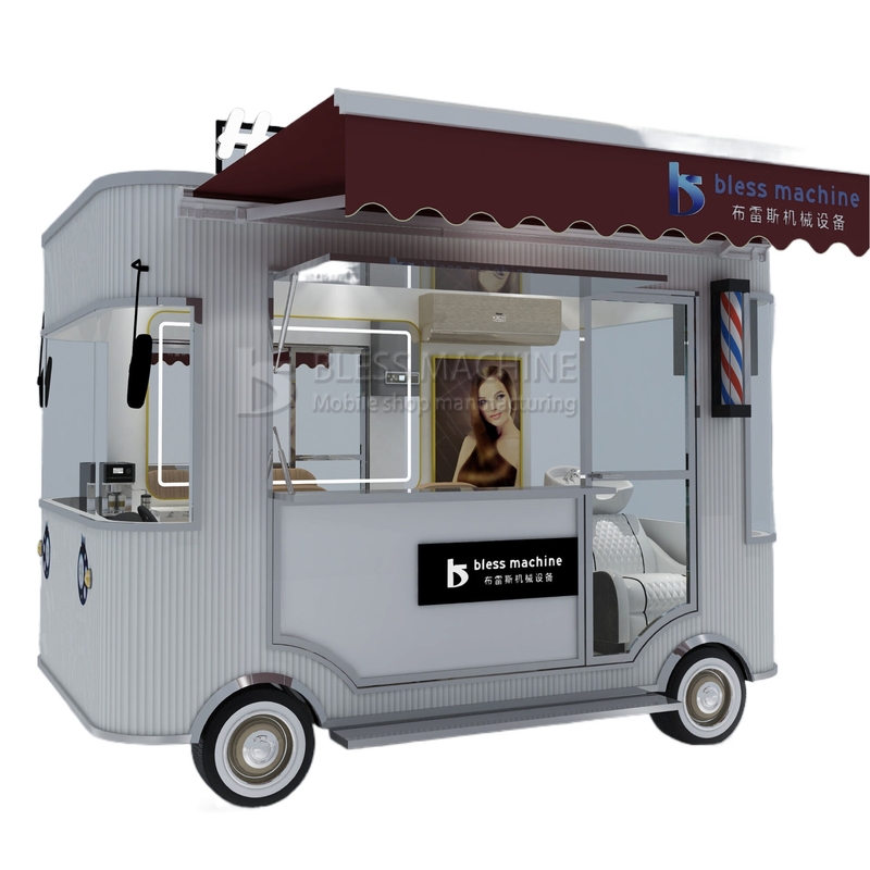 Coiffure électrique mobile salon de coiffure Barbier Style Design Van Truck Trailer Cart 2023 Outlet