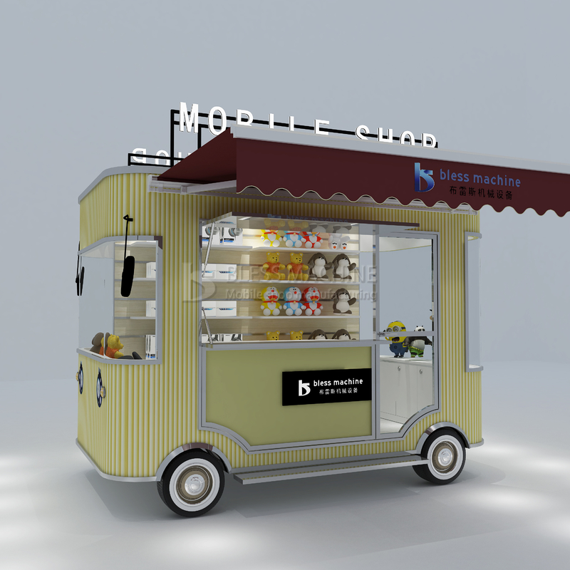 Outlet électrique mobile marchandises alimentaires artisanat artisanat magasin de fourgonnette chariot de remorque