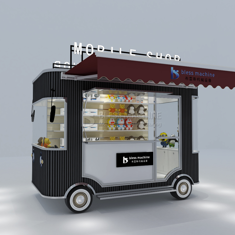 Fermes électriques mobiles marchandises alimentaires artisanat artisanat magasin de camions chariot de remorque