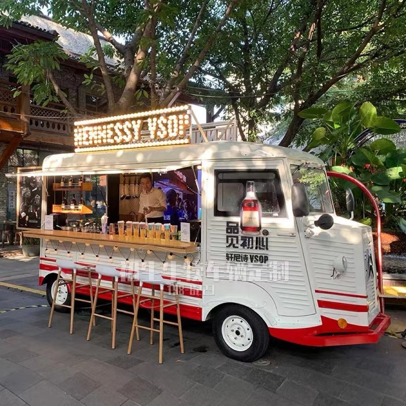 Camion de restauration sur mesure pour le bus Citroën pour les hamburgers de rue, les frites et les glaces