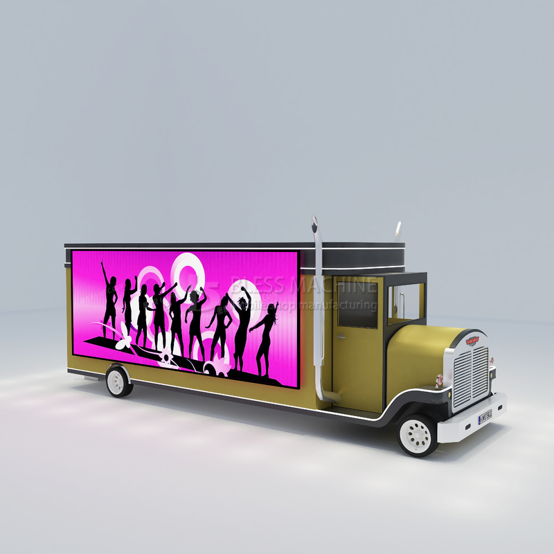 2022 T-show électrique mobile vêtements maquillage modélisation camionnette remorque pour Outlet