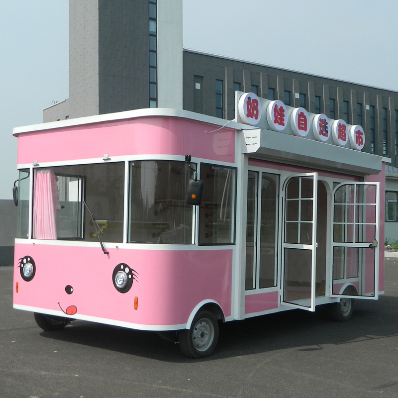 Boutique mobile de poudre de lait en acier galvanisé pour gagner facilement de l'argent dans l'industrie des aliments surgelés