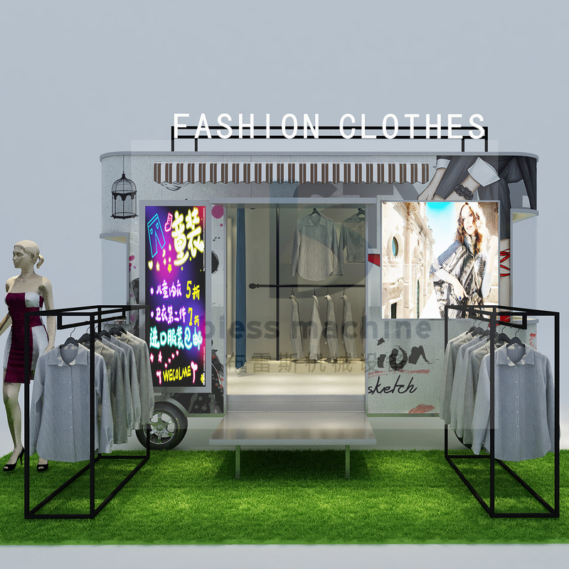 2022 Magasin de vêtements électriques mobiles camionnette pour vêtements pour hommes, femmes et enfants