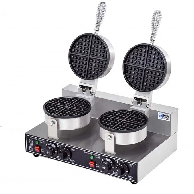Machine à gaufres super performante pour le marché de détail avec une puissance de 1400 watts à faible investissement